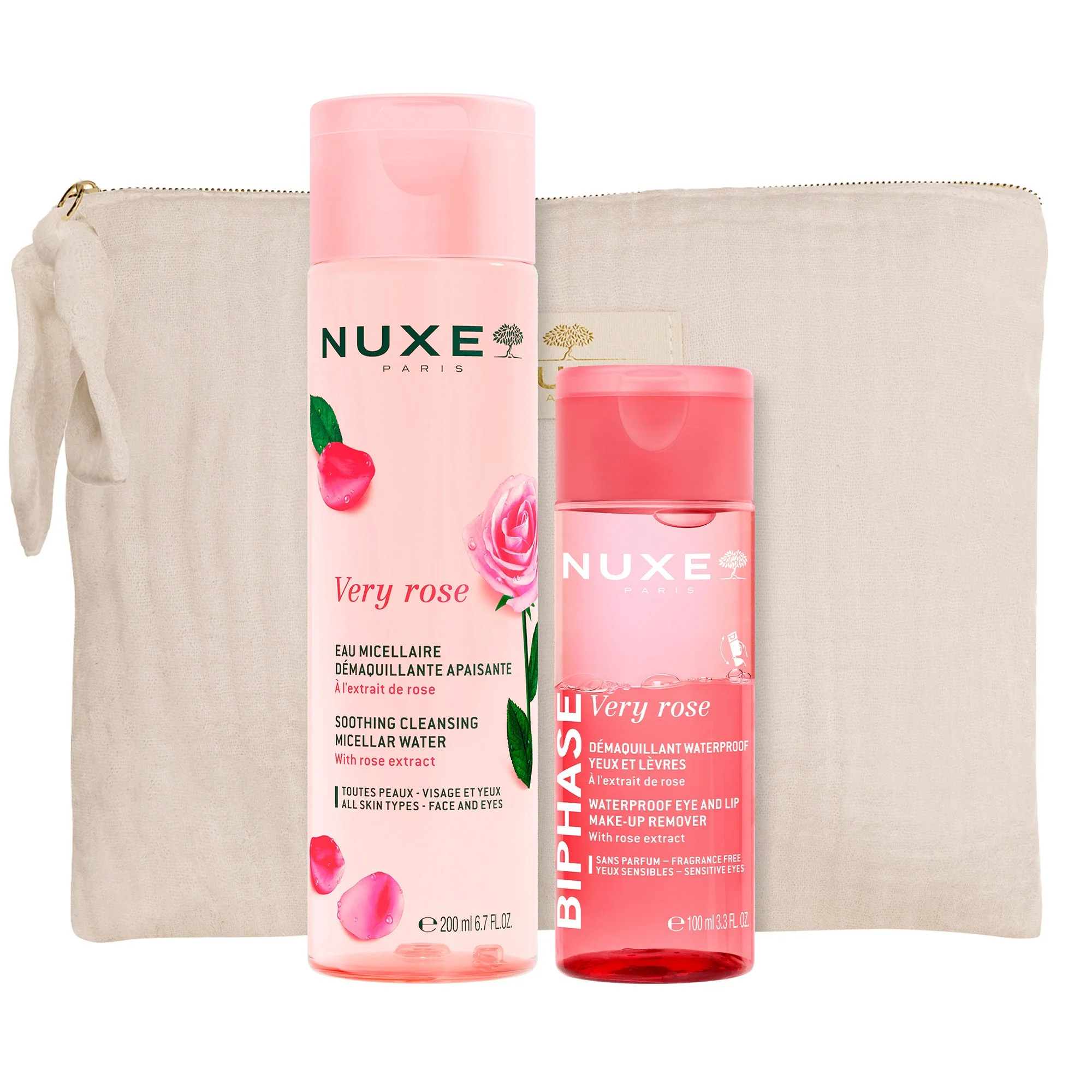 Gentle Make-up Remover Duo for Face and Eyes