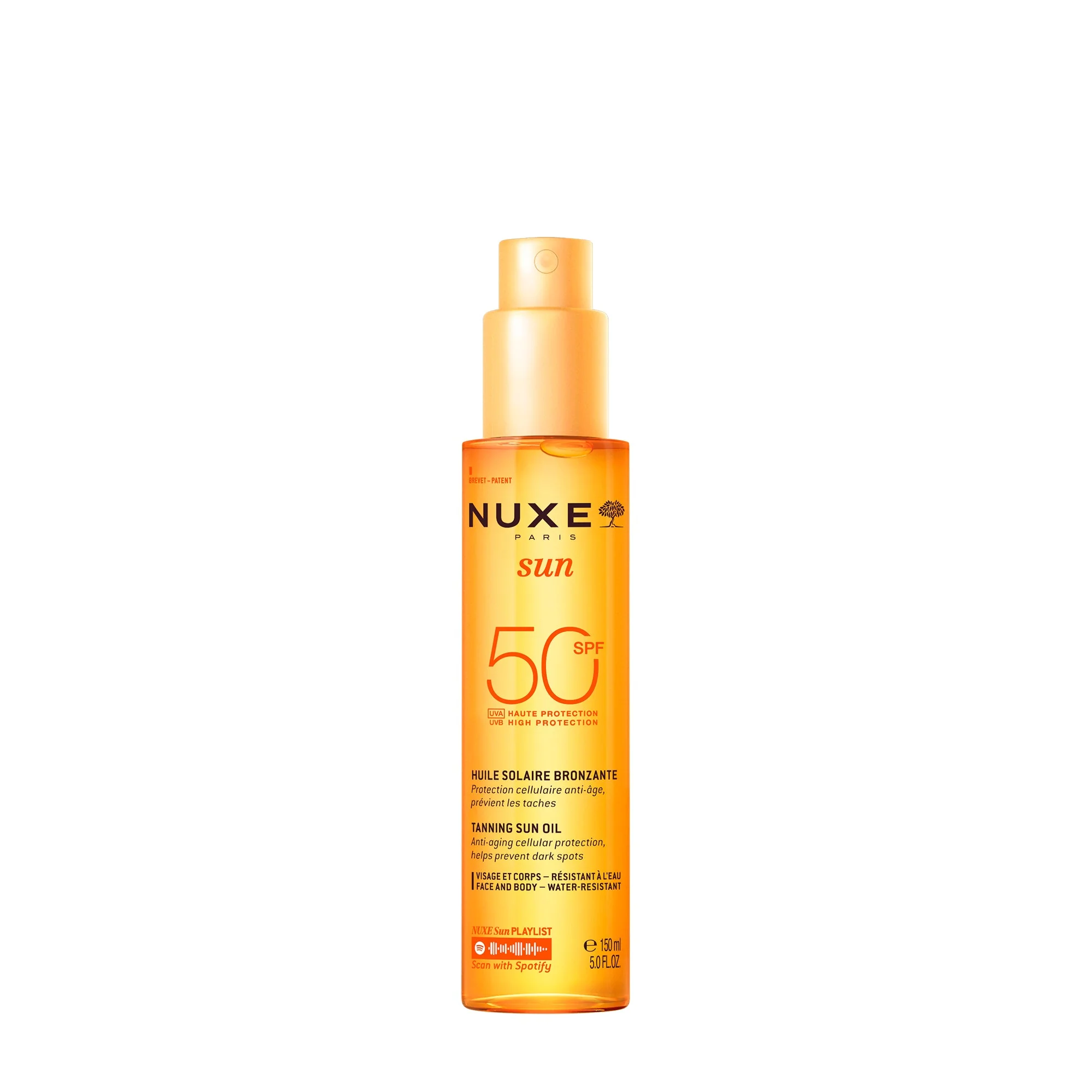 Tanning Sun Oil High Protection SPF50 face and body